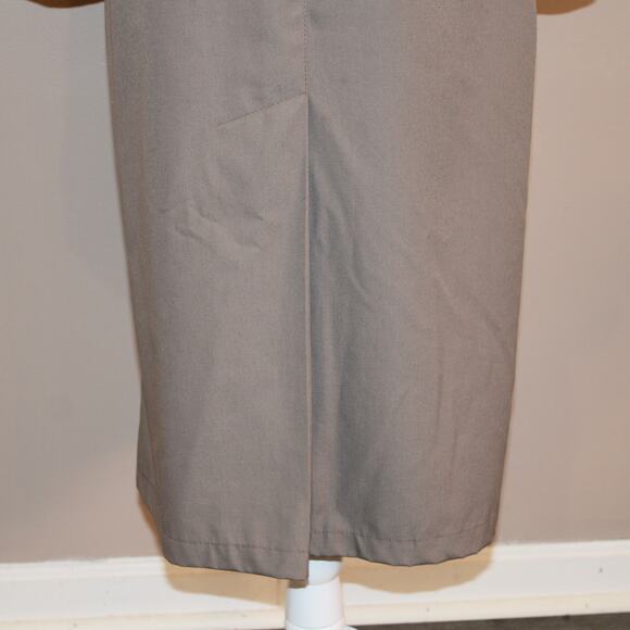 VTG BREM Rainwear Ladies Trench Coat, Double Button, Belted Long sz 12 Petite - Picture 7 of 10